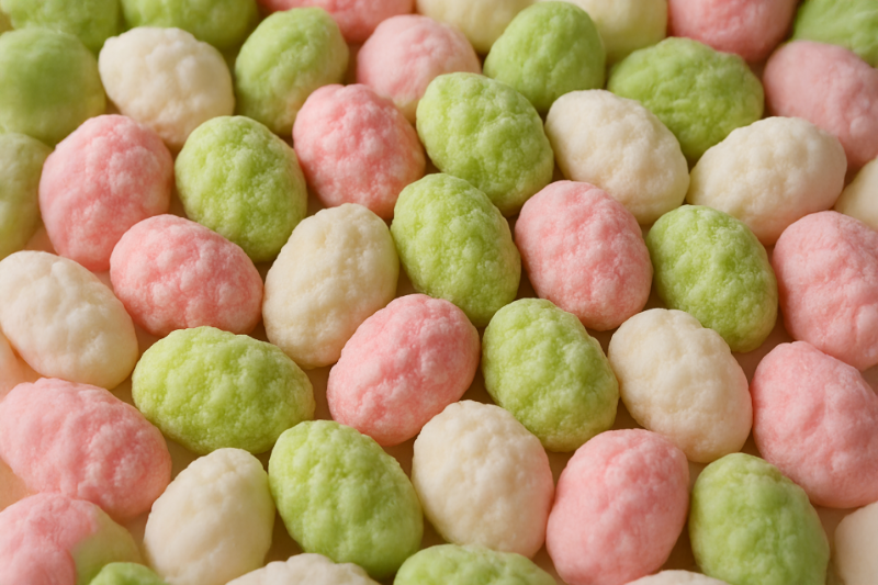 Colorful roasted soybeans used for the Setsubun bean-throwing tradition